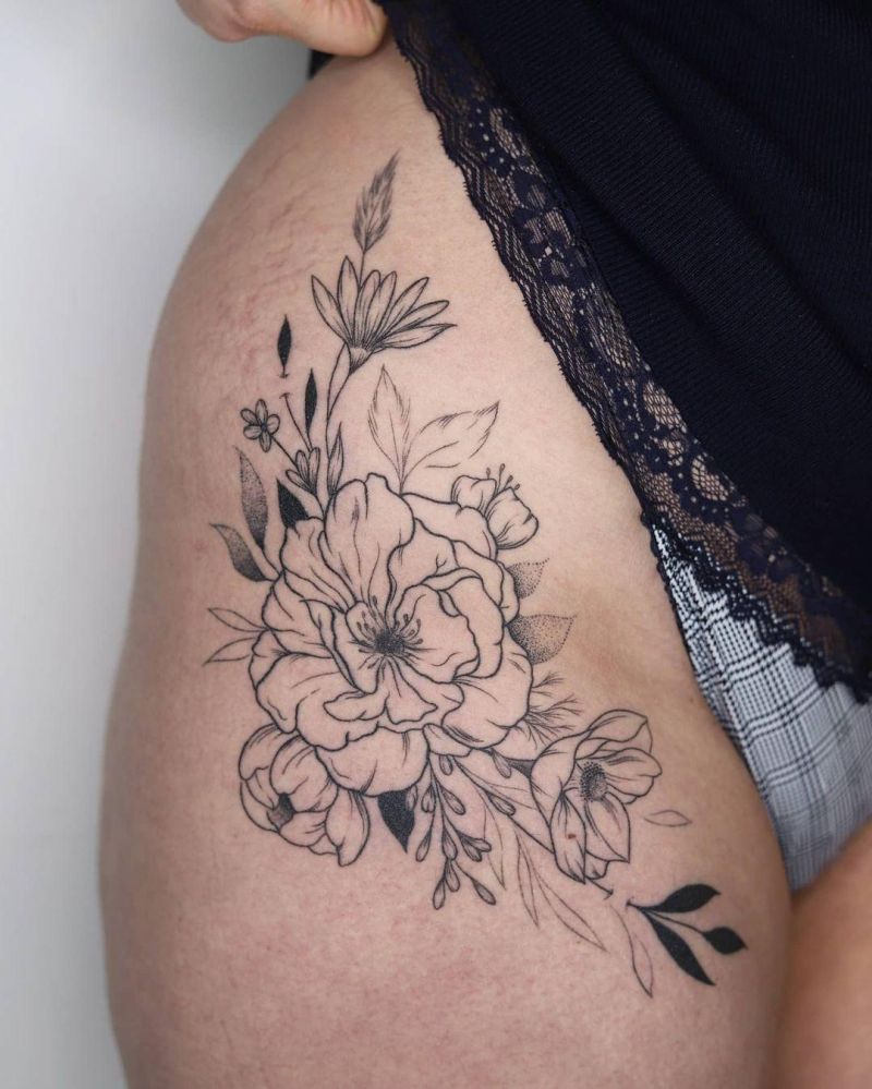 30 Elegant Anemone Tattoos You Need to Copy