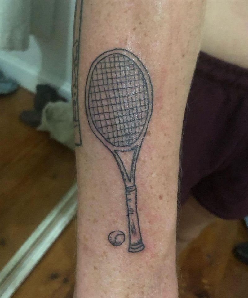 30 Unique Tennis Tattoos You Can Copy