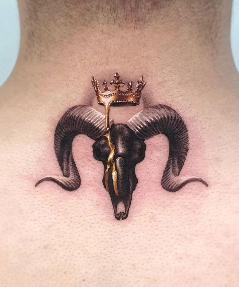 30 Unique Goat Tattoos You Must Love