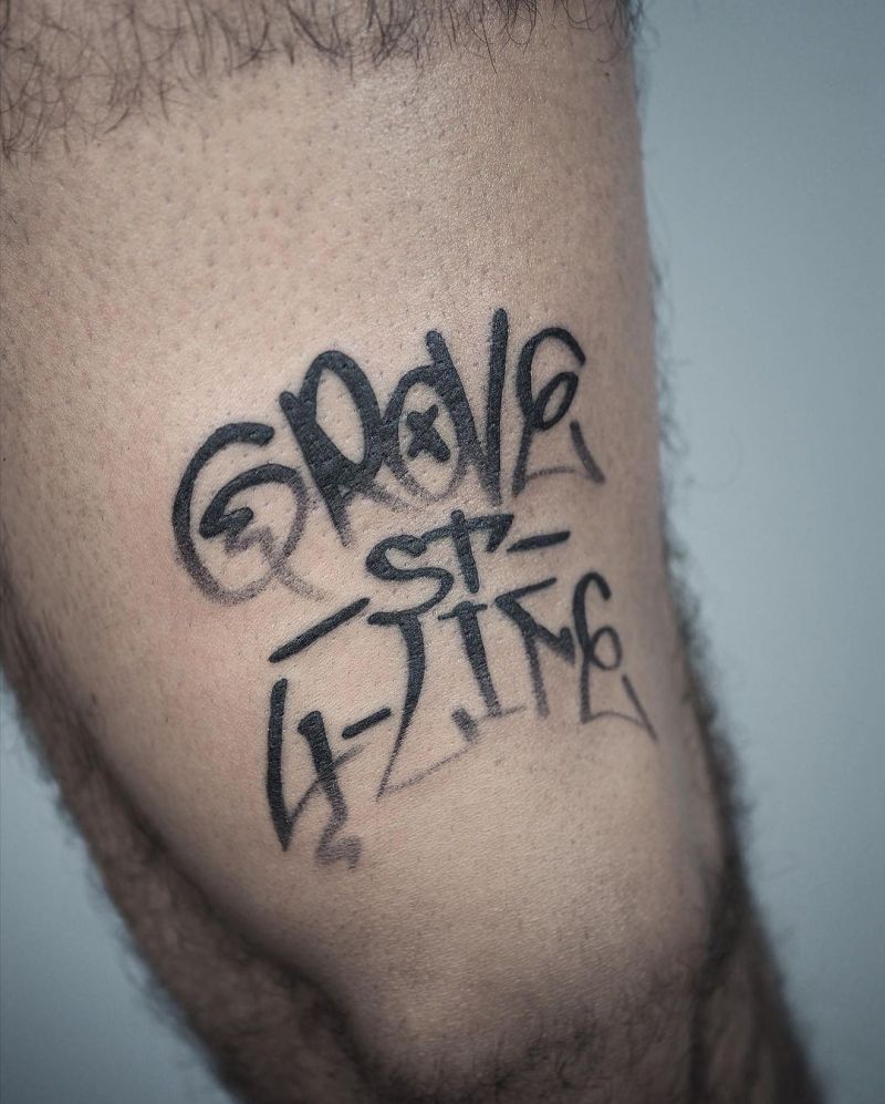 30 Unique Graffiti Tattoos You Can Copy