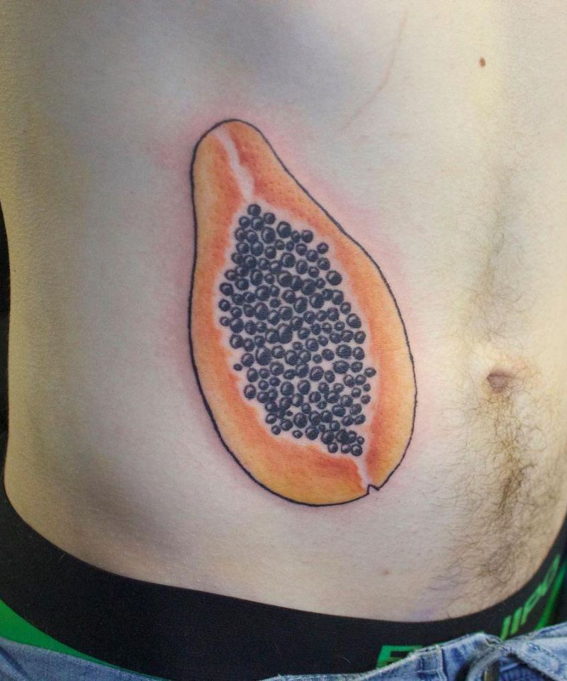30 Elegant Papaya Tattoos You Will Love