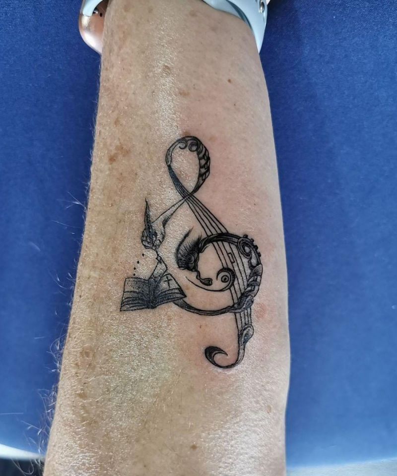 30 Unique Music Note Tattoos You Must Love