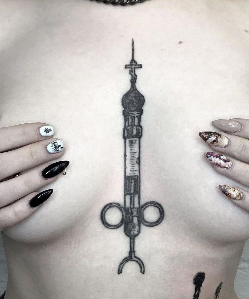 30 Elegant Syringe Tattoos You Must Try