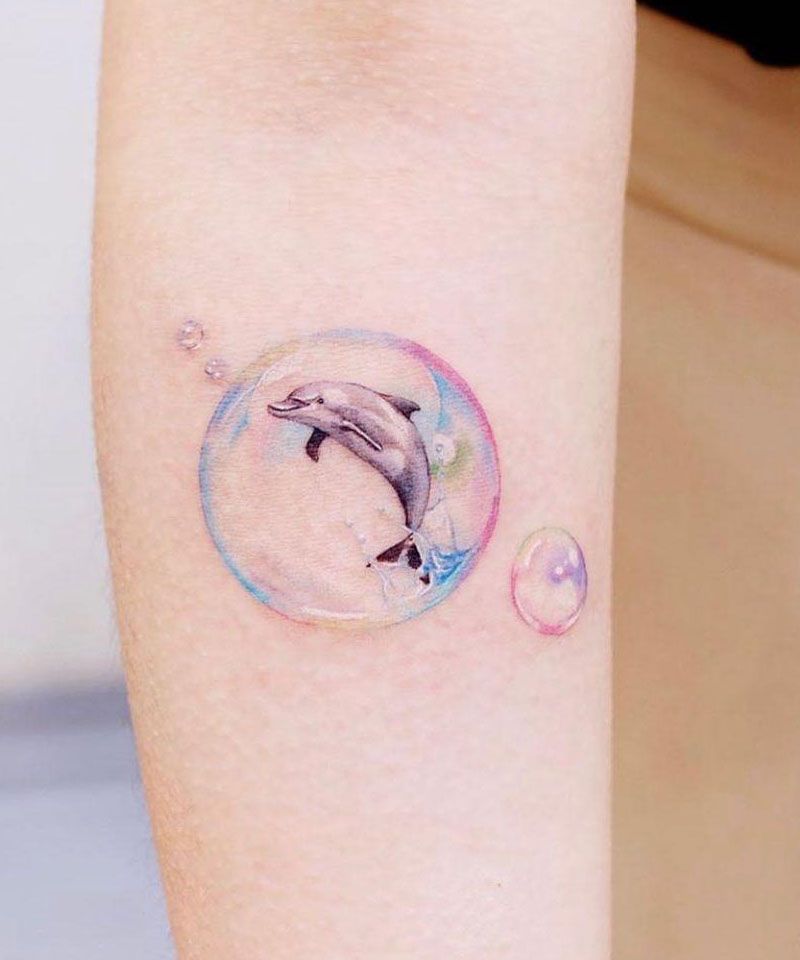 30 Elegant Bubble Tattoos You Must Try