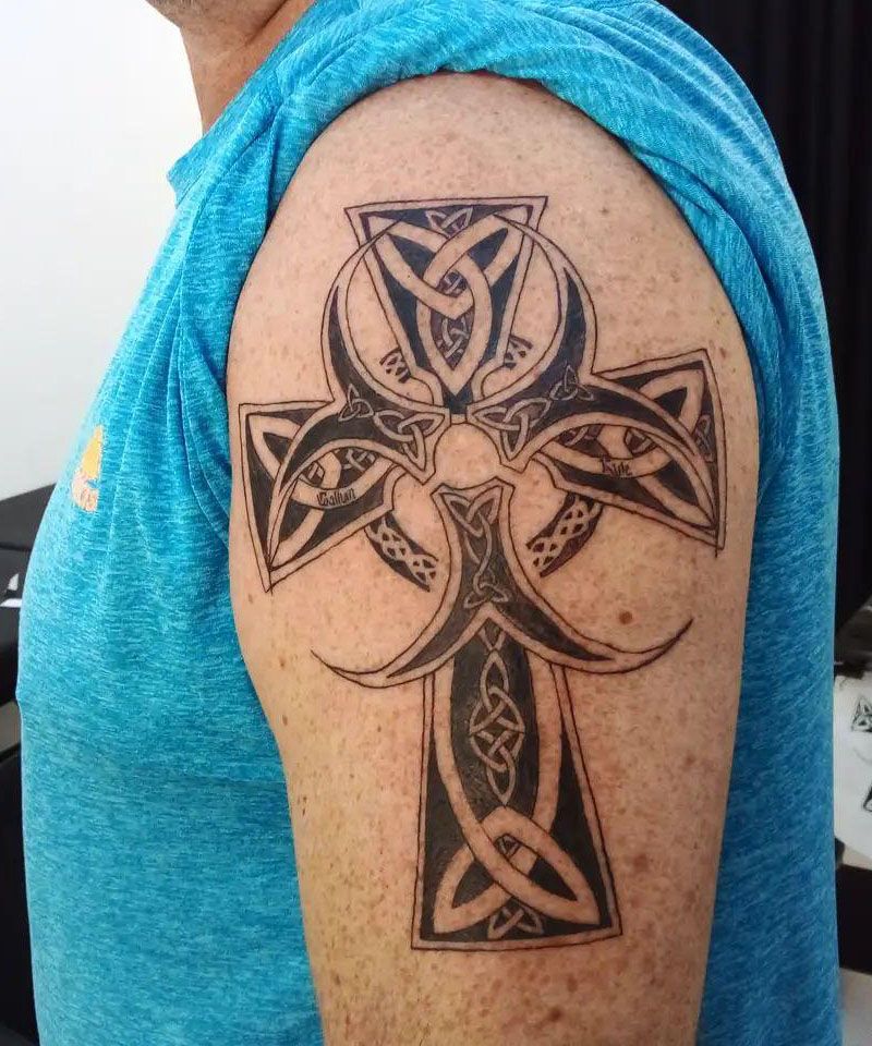 30 Unique Celtic Cross Tattoos You Need to Copy