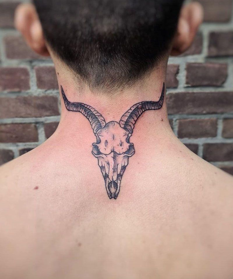 30 Unique Goat Skull Tattoos Make You Attractive