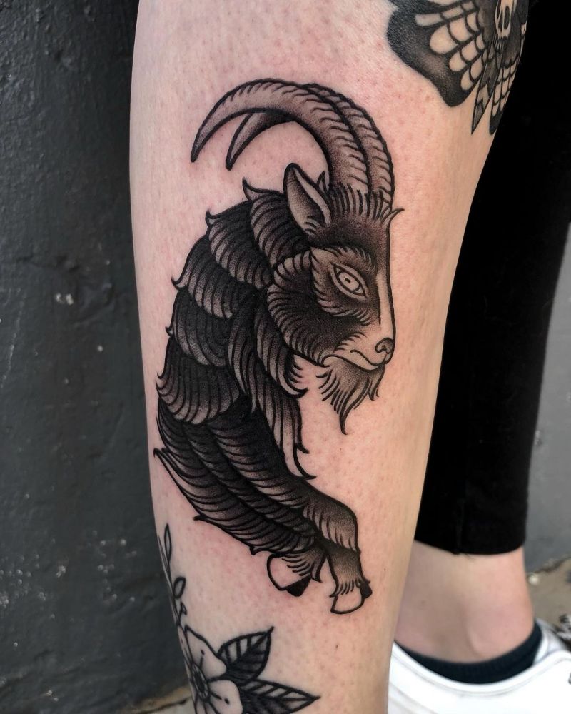 30 Unique Goat Tattoos You Must Love