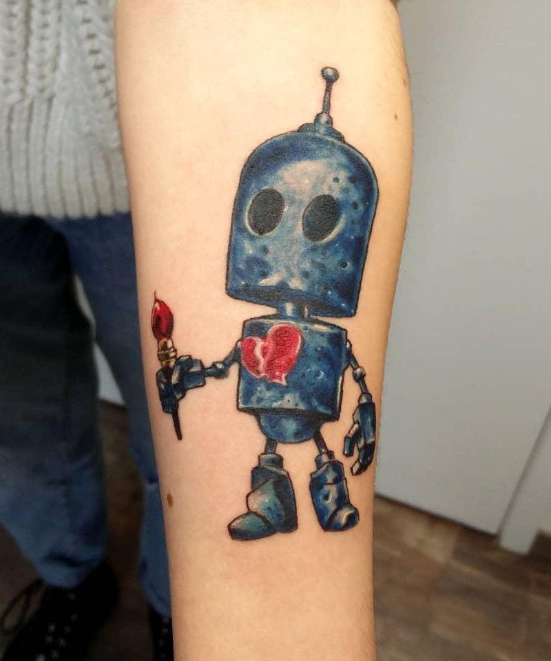 30 Unique Robot Tattoos to Inspire You