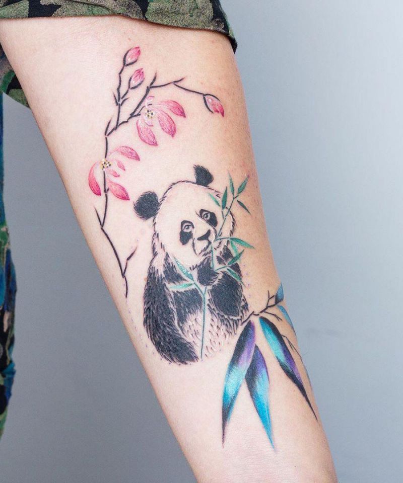 30 Cute Panda Tattoos You Need to Copy