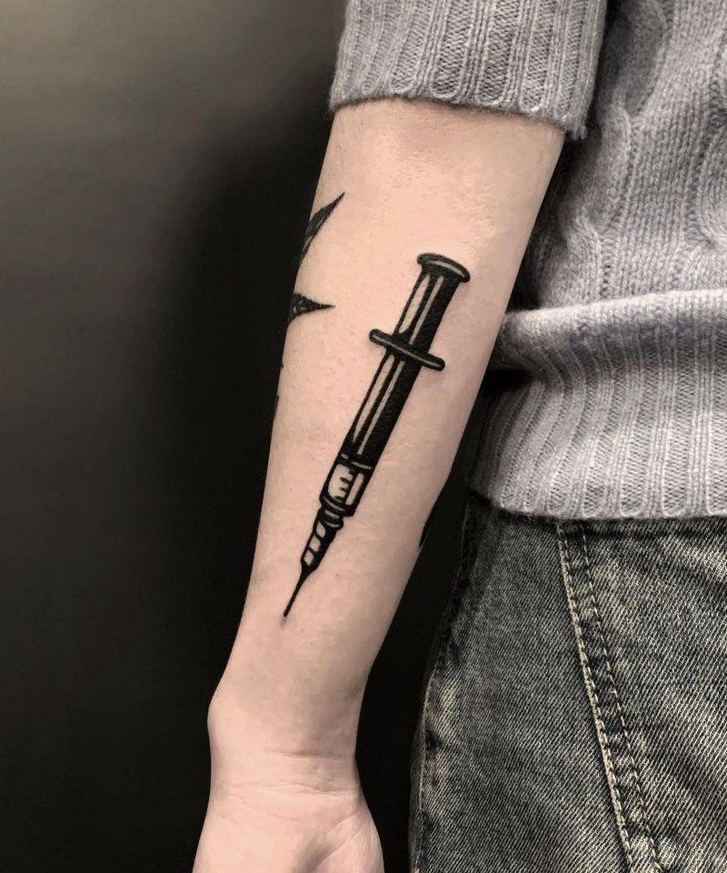 30 Elegant Syringe Tattoos You Must Try