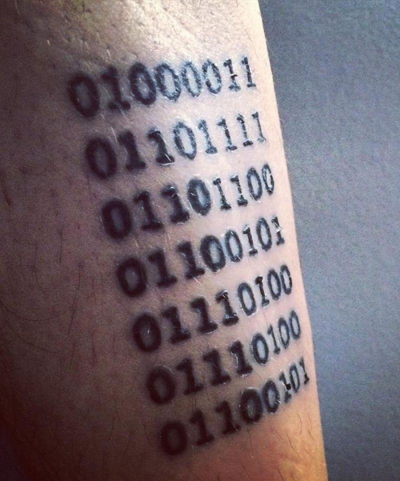 20 Unique Binary Tattoos You Must Love