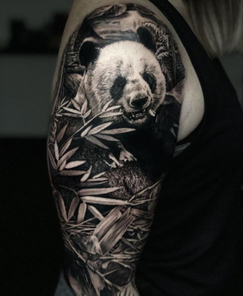 30 Cute Panda Tattoos You Need to Copy