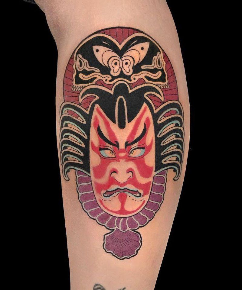 30 Unique Kabuki Tattoos to Inspire You