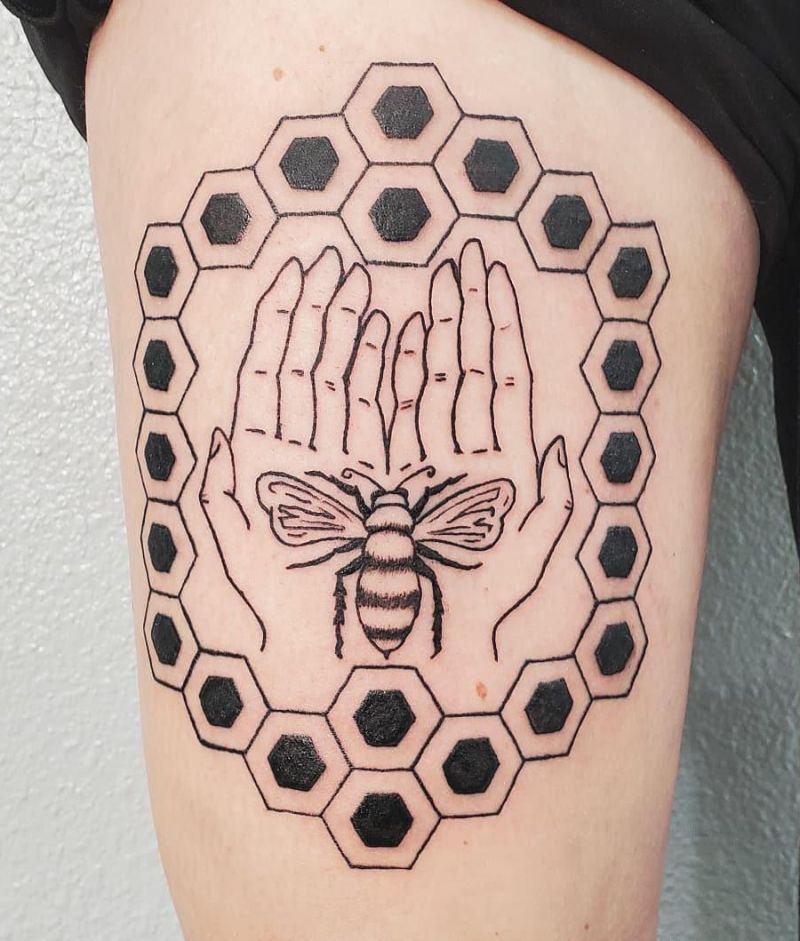 30 Elegant Hexagon Tattoos Make You Attractive