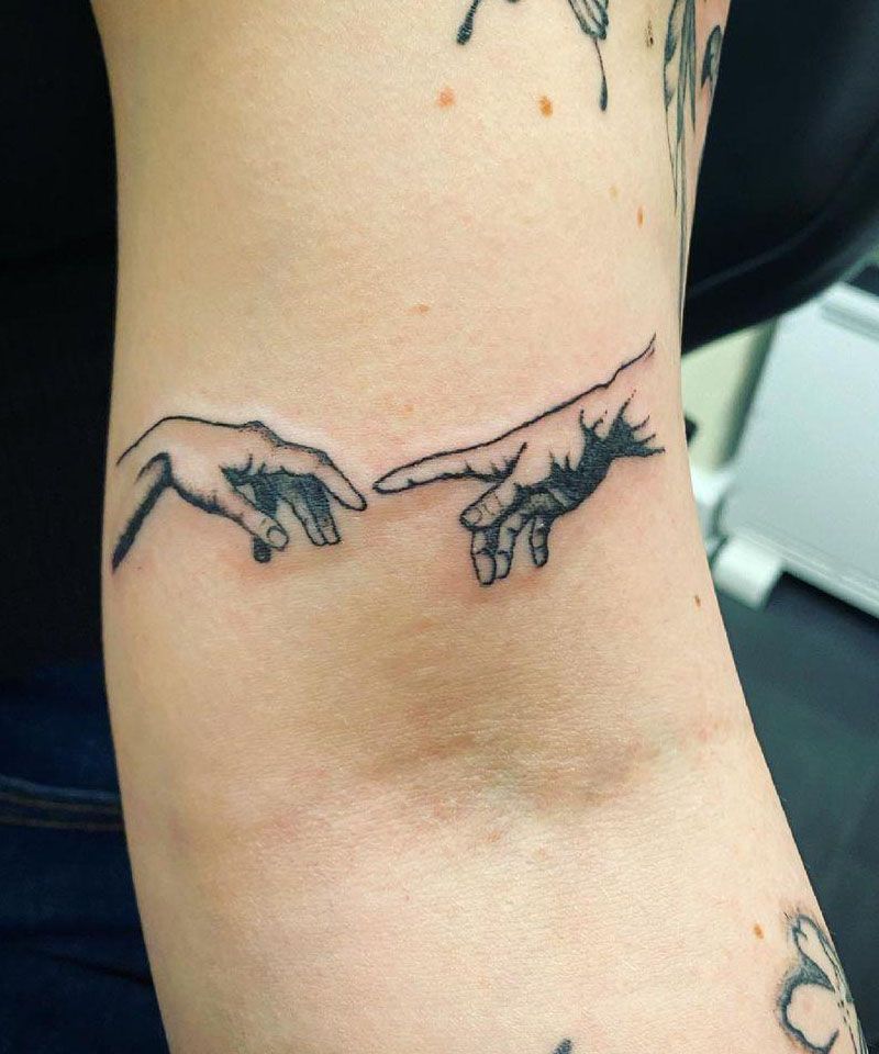 30 Great Creation of Adam Tattoos to Inspire You