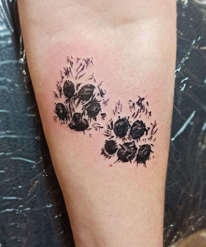 30 Great Dog Paw Tattoos to Inspire You