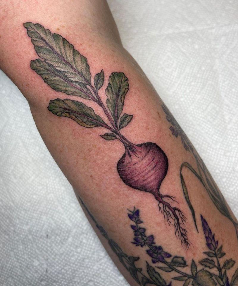 30 Elegant Beet Tattoos You Must Love