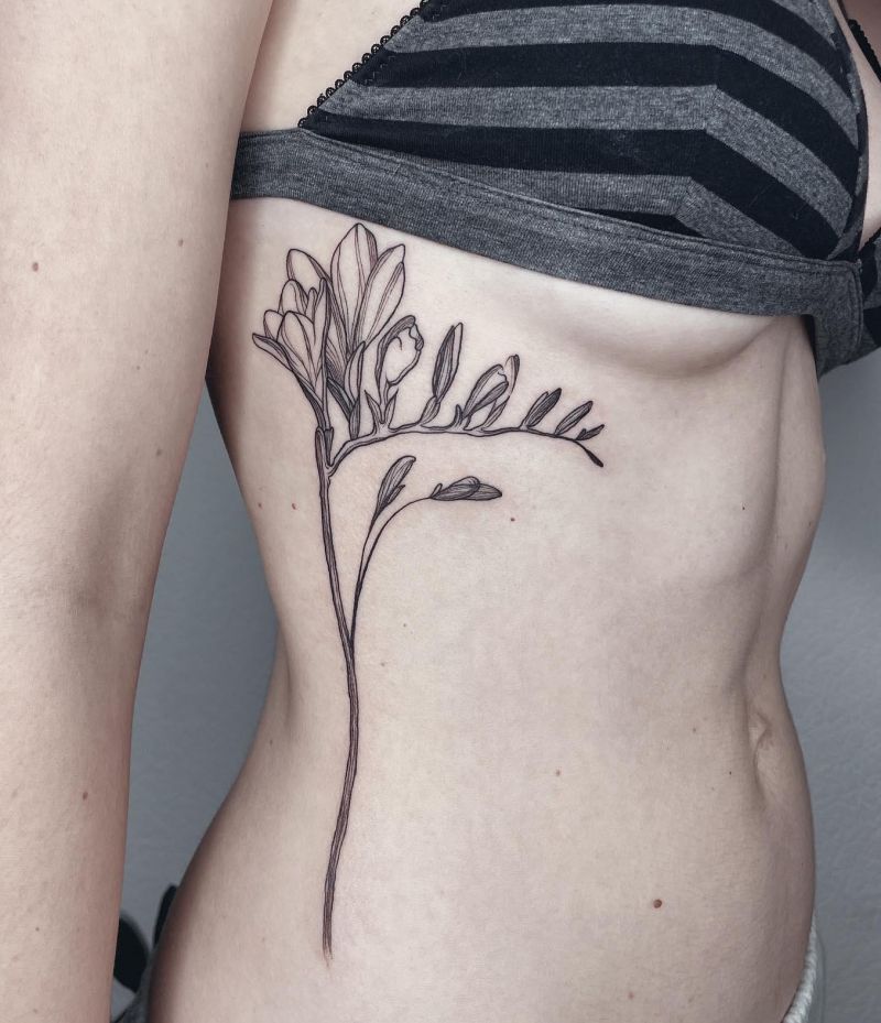 30 Elegant Freesia Tattoos Make You Attractive