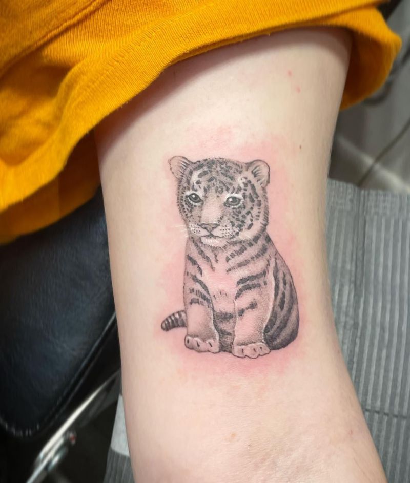 30 Cute Baby Tiger Tattoos You Can Copy