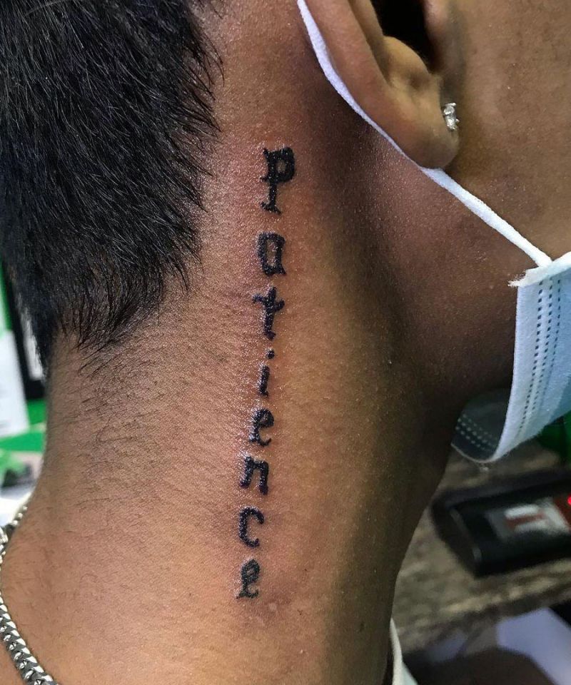 30 Excellent Patience Tattoos You Must Love