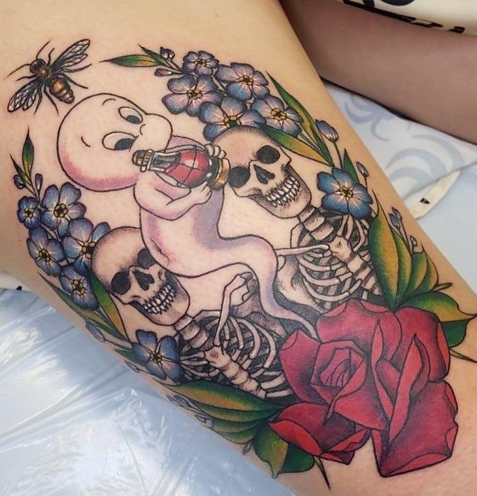 30 Amazing Casper Tattoos You Need to Copy