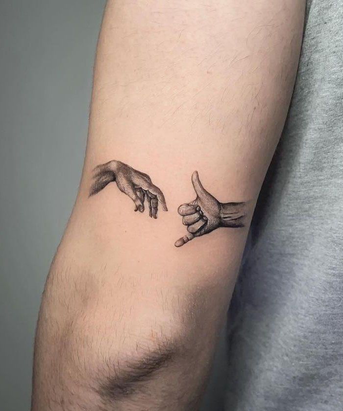30 Great Creation of Adam Tattoos to Inspire You