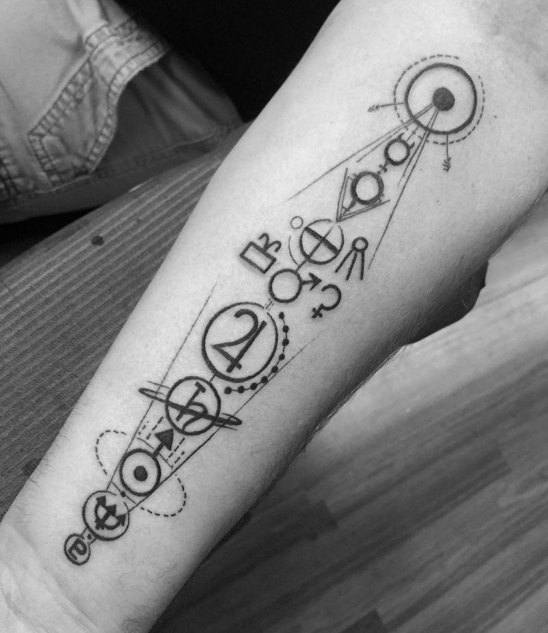 30 Unique Solar System Tattoos to Inspire You