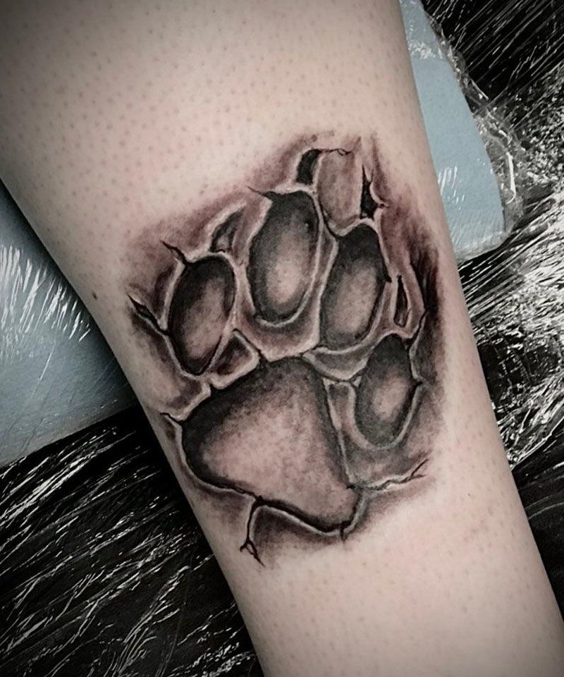 30 Great Dog Paw Tattoos to Inspire You