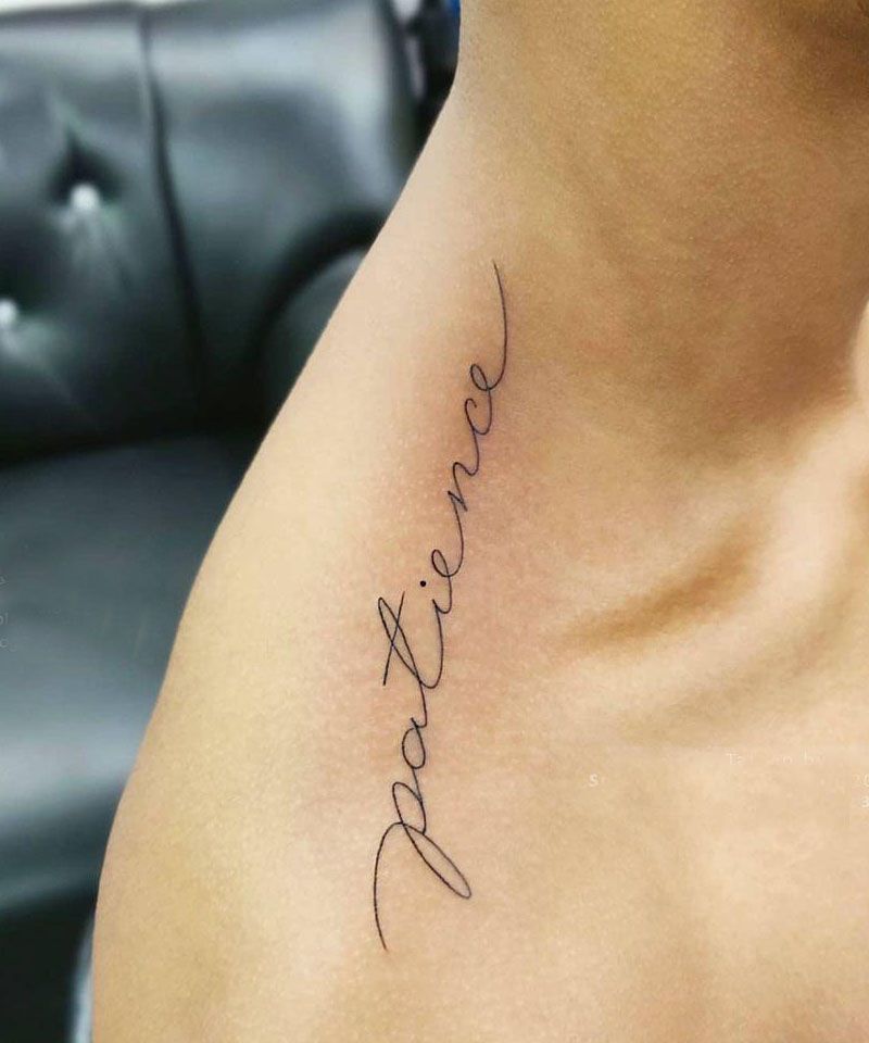 30 Excellent Patience Tattoos You Must Love