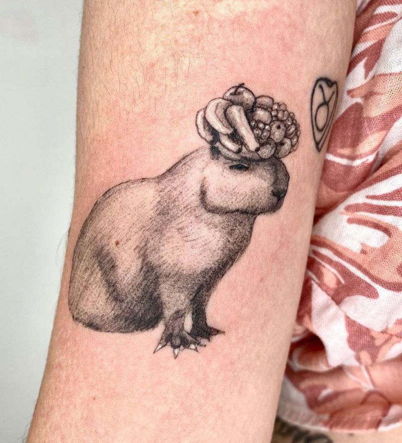30 Cute Capybara Tattoos for Your Inspiration