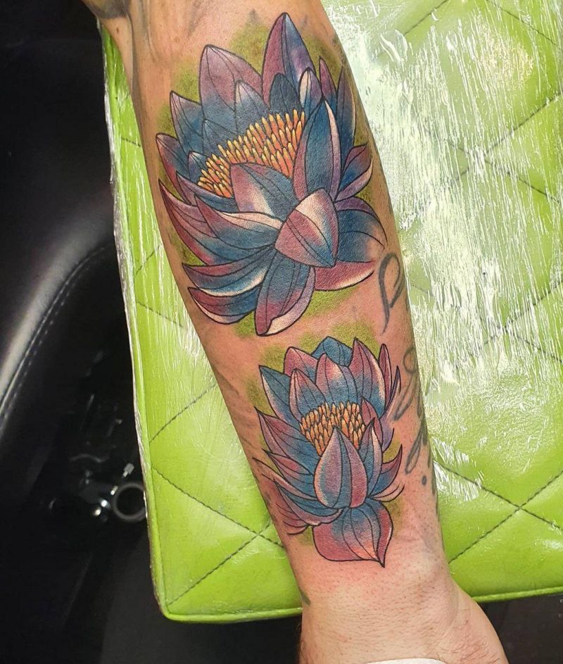 30 Elegant Water Lily Tattoos You Can Copy