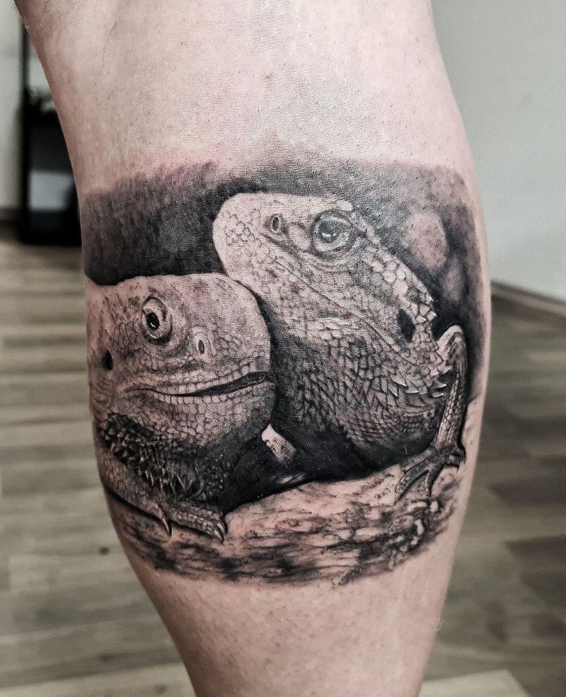 30 Unique Bearded Dragon Tattoos You Can Copy