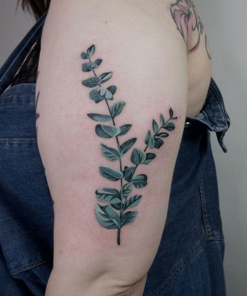 30 Elegant Eucalyptus Tattoos to Inspire You
