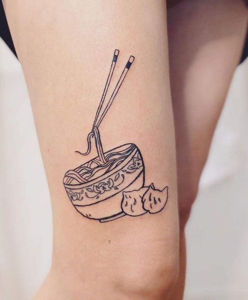 30 Unique Noodle Tattoos for Your Inspiration