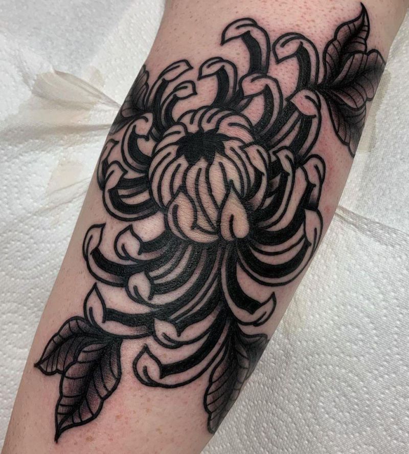 30 Elegant Chrysanthemum Tattoos Make You Attractive