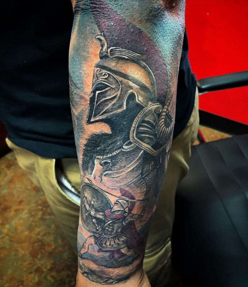 30 Unique Spartan Tattoos You Must Love