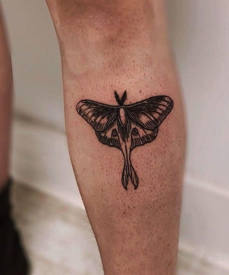 30 Elegant Luna Moth Tattoos You Will Love