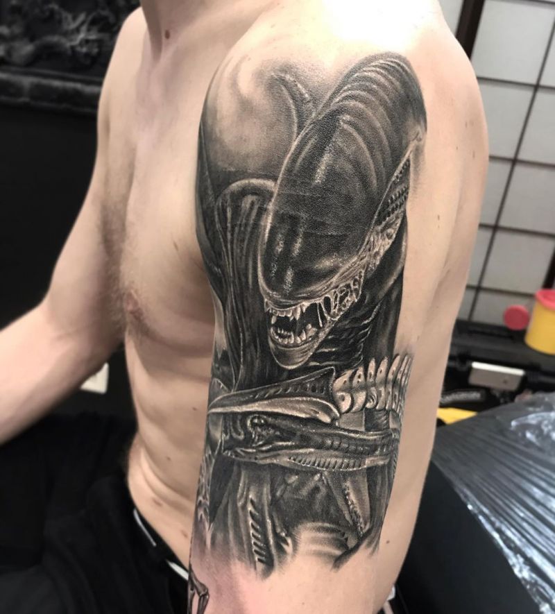 30 Unique Giger Tattoos You Must Love