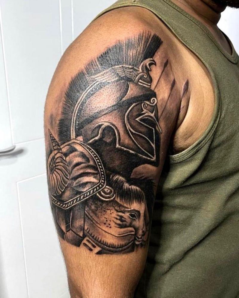 30 Unique Spartan Tattoos You Must Love