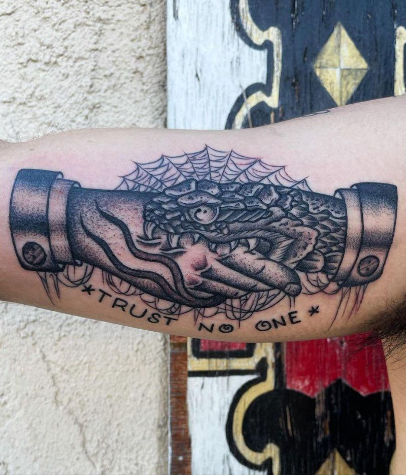 30 Unique Trust No One Tattoos for Your Inspiration