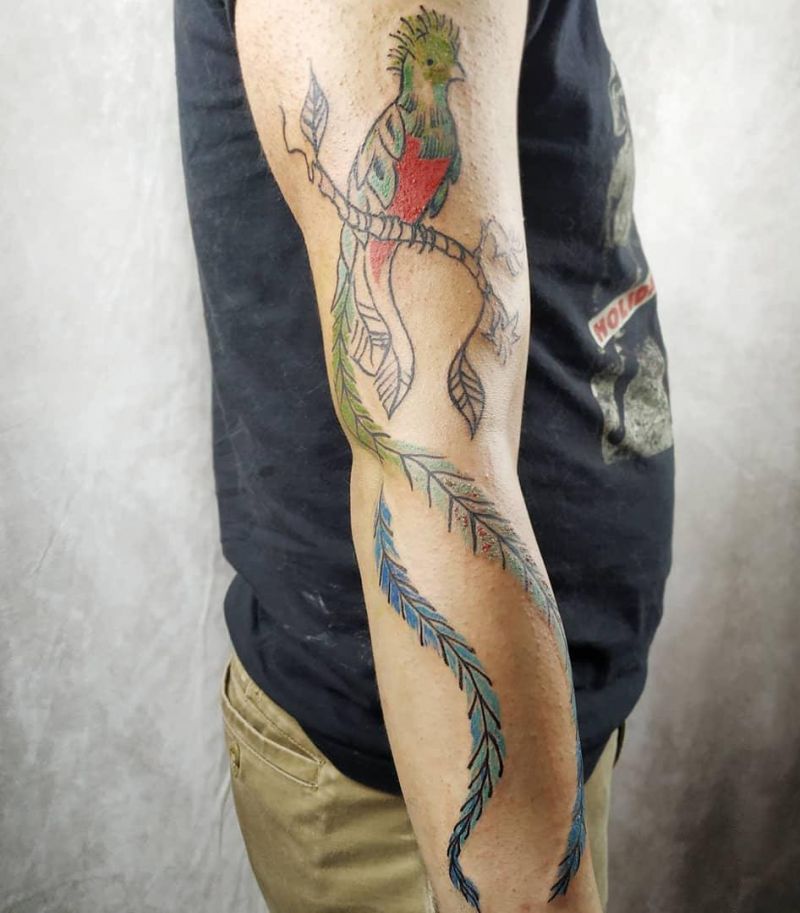 30 Amazing Quetzal Tattoos Make You Attractive