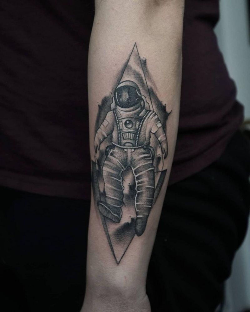 30 Amazing Astronaut Tattoos You Can Copy