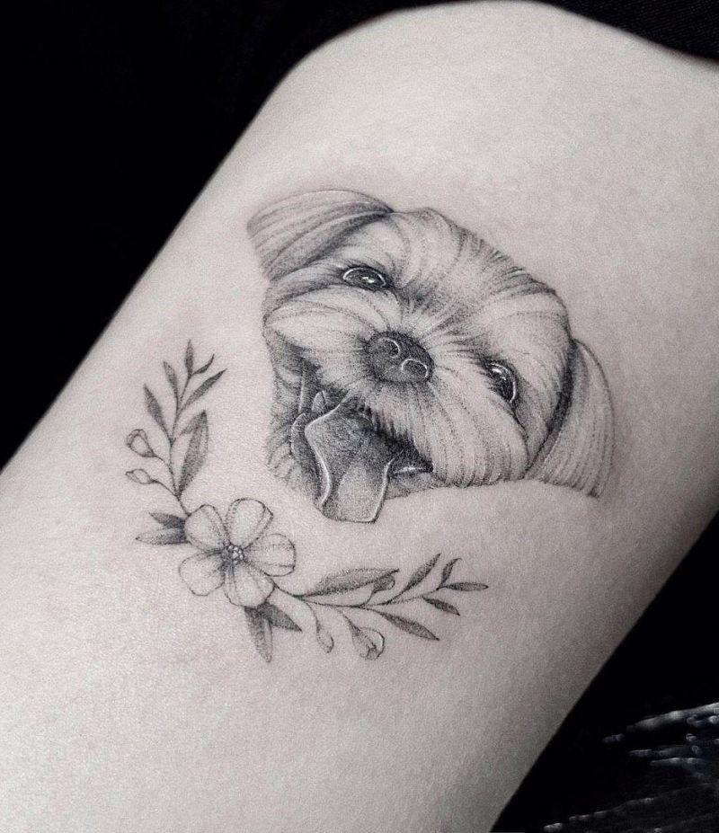 30 Cute Puppy Tattoos You Will Love