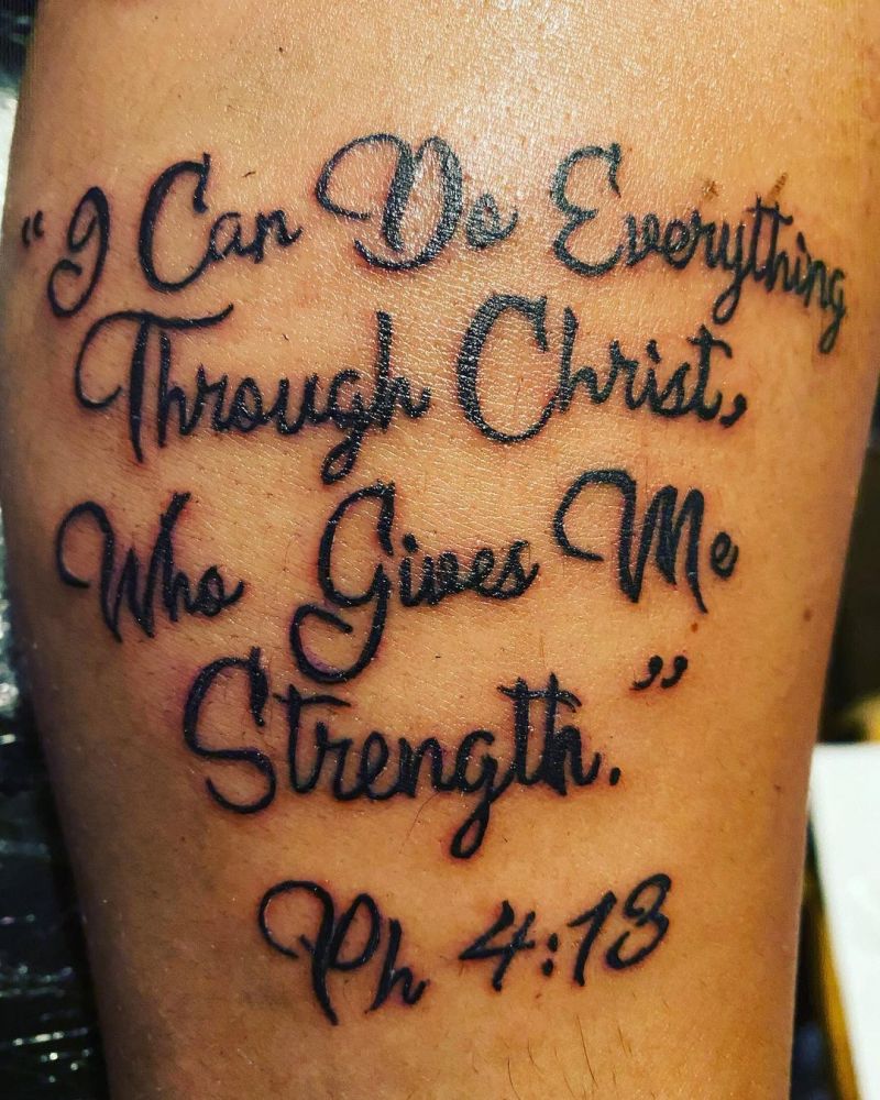 30 Amazing Bible Verse Tattoos to Inspire You