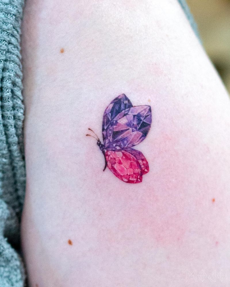 30 Amazing Gemstone Tattoos Give You Inspiration