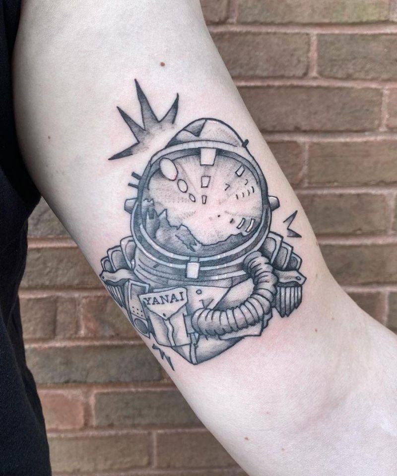 30 Amazing Astronaut Tattoos You Can Copy
