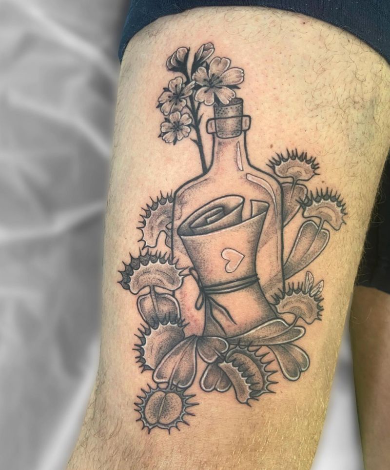30 Great Message In A Bottle Tattoos You Must Love