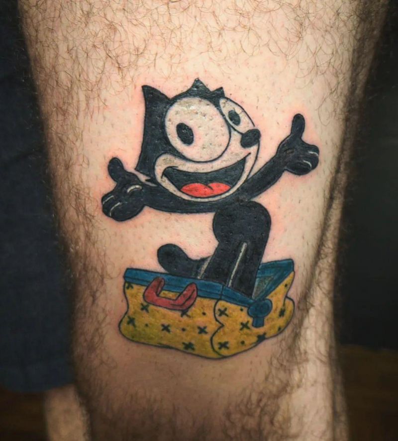 30 Unique Felix The Cat Tattoos for Your Inspiration