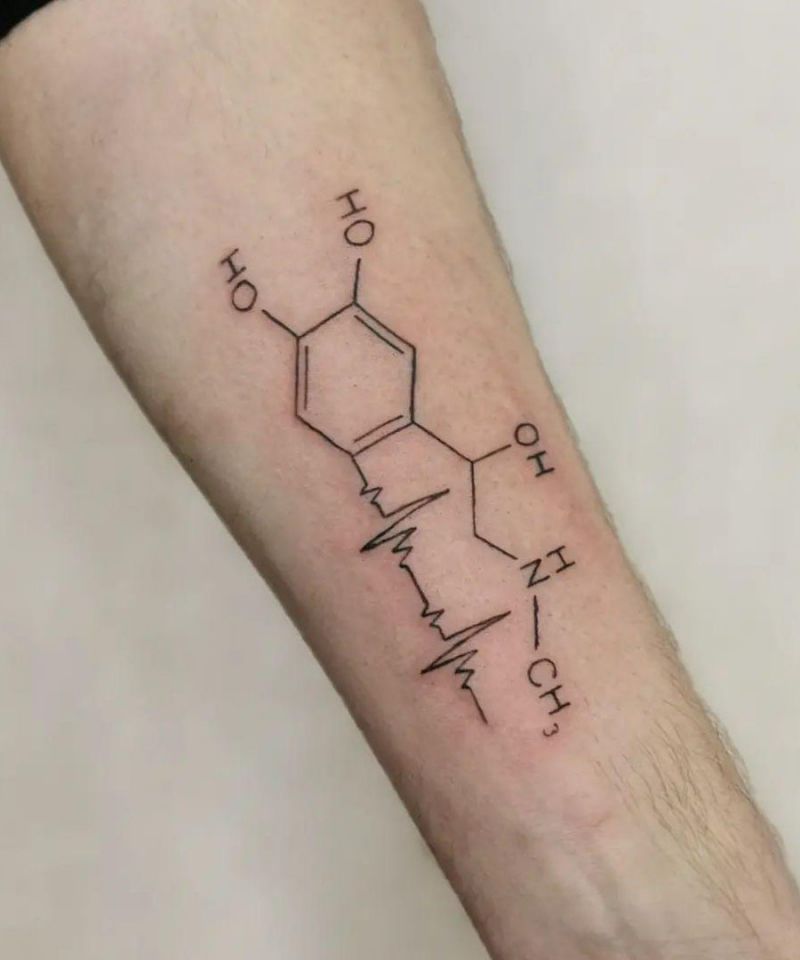 30 Elegant Molecule Tattoos for Your Inspiration
