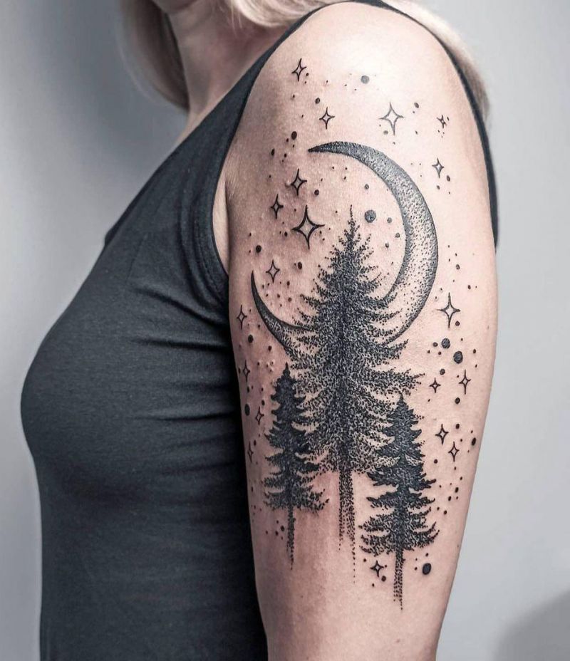 30 Pretty Spruce Tattoos Make You Attractive
